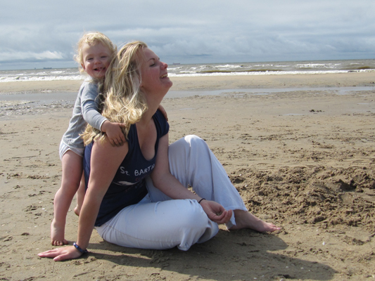 Leony met haar zoon